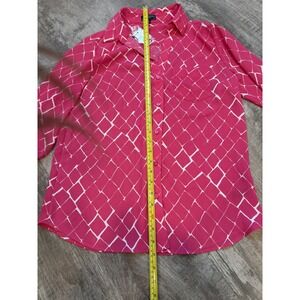 The Limited Shirt Womens SMALL Button Up Lightweight  Bright Pink NEW WTAG